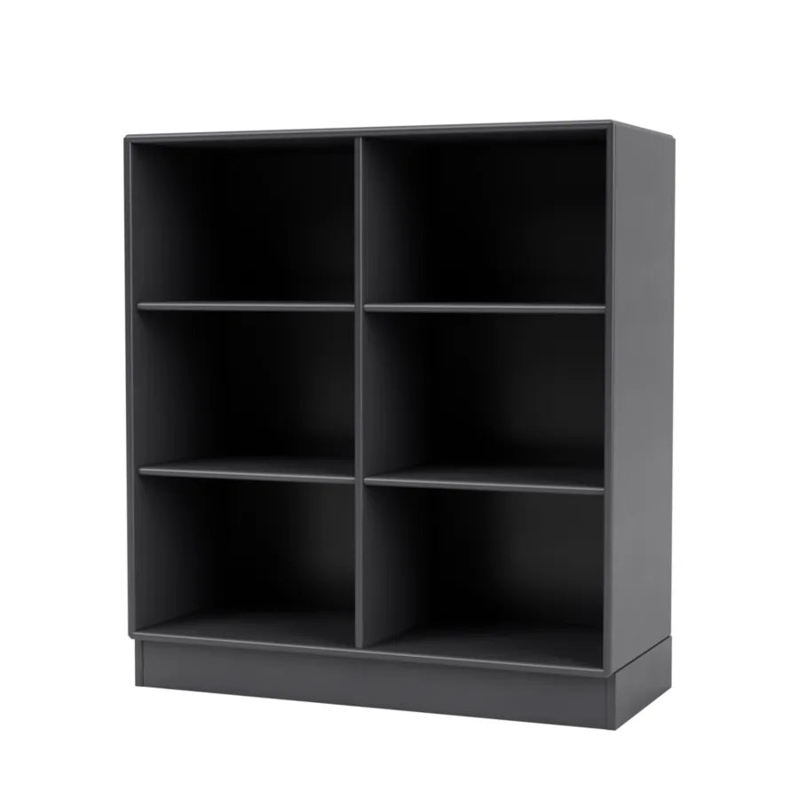 1113 reol inkl. sokkel fra Montana - Coal / Sokkel 7 cm - Jacobsen Plus
