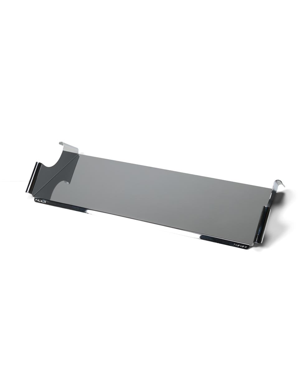 Pedestal - Moon Tray Shelf, hylde til TV-stander - Chrome - Jacobsen Plus