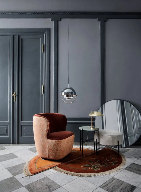 Spejl Ø110 fra GUBI - Polished Brass - Jacobsen Plus
