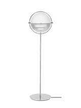 Multi-Lite Gulvlampe fra GUBI - Hvid skærm - krom stel - Jacobsen Plus