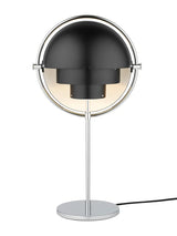 Multi-Lite Bordlampe, krom fra GUBI - Sort skærm - Jacobsen Plus