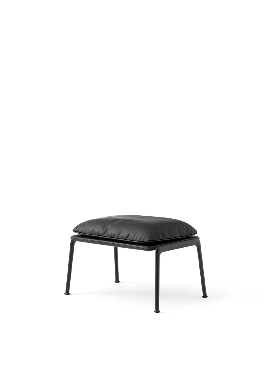 Muno LN20 Footstool fra &Tradition - Noble Aniline Leather Black / Warm Black - Jacobsen Plus