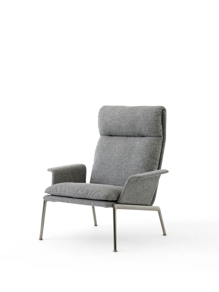 Muno LN17 Lounge Chair fra &Tradition - Hallingdal 0126 / Dark Chrome - Jacobsen Plus