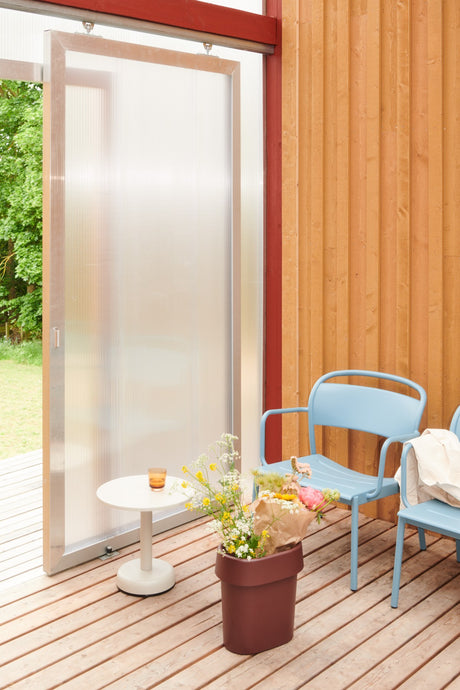 Linear Steel Coffee Table, Ø42 fra Muuto - Anthracite black - Jacobsen Plus