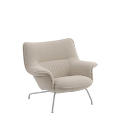 Doze Lounge Chair, Low Back, Heath tekstil, Tube base fra Muuto
