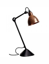 Nr. 205 bordlampe fra Lampe Gras - Sort stel / Rå kobber - Jacobsen Plus