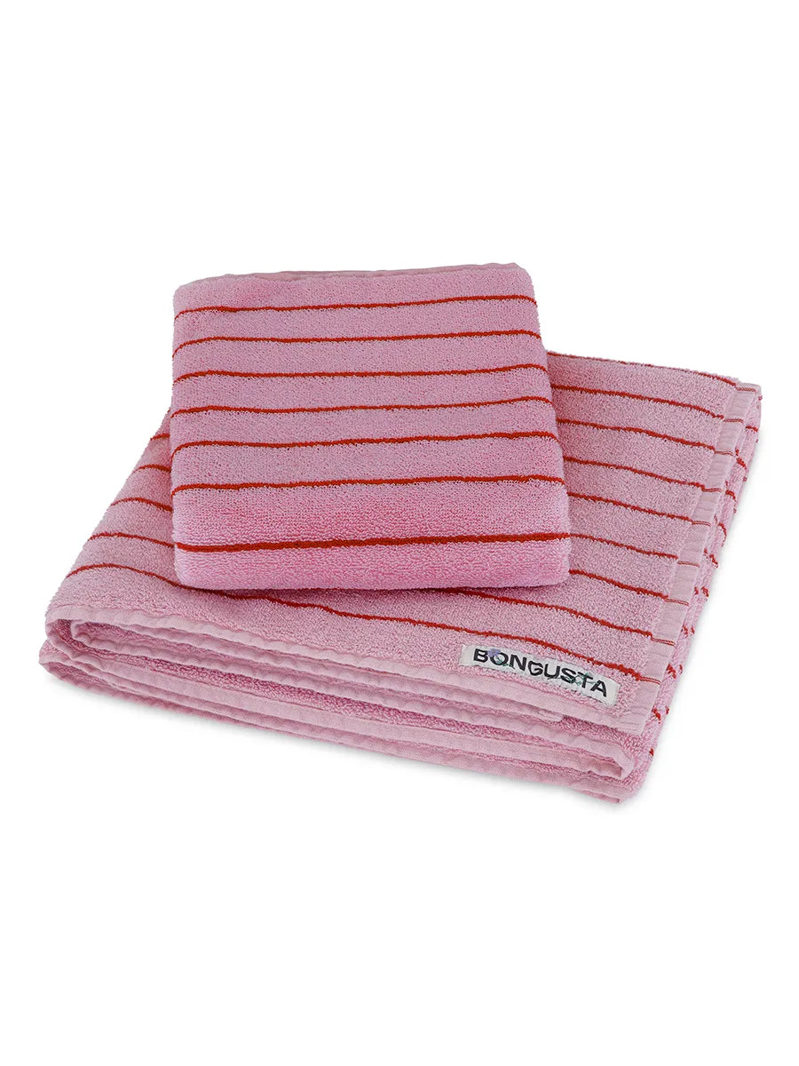 Naram towel - Baby pink & Ski patrol fra Bongusta