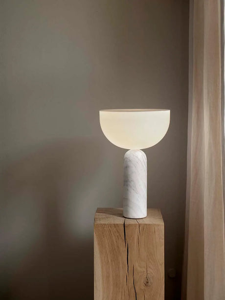 Kizu Bordlampe Large, White Marble fra New Works - 3 - Jacobsen Plus