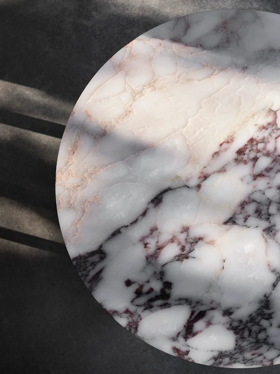 Florence sofabord Ø90, white viola fra New Works