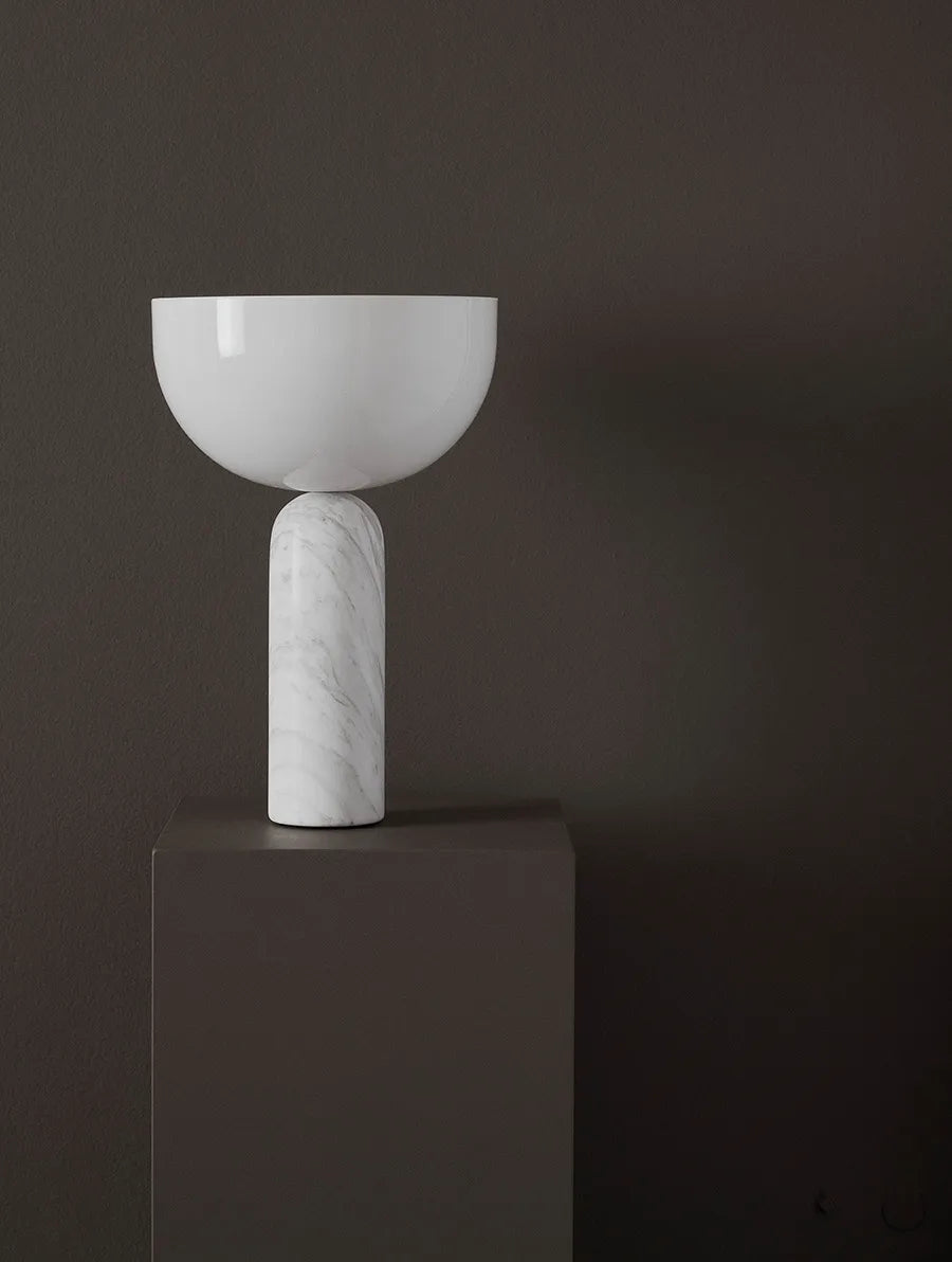 Kizu Bordlampe Large, White Marble fra New Works