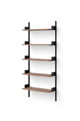Wall shelf 1900 fra New Works - Valnød-sort - Jacobsen Plus