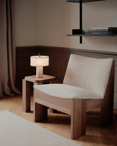 Margin Portable Table Lamp fra New Works - Beige Canvas - Jacobsen Plus