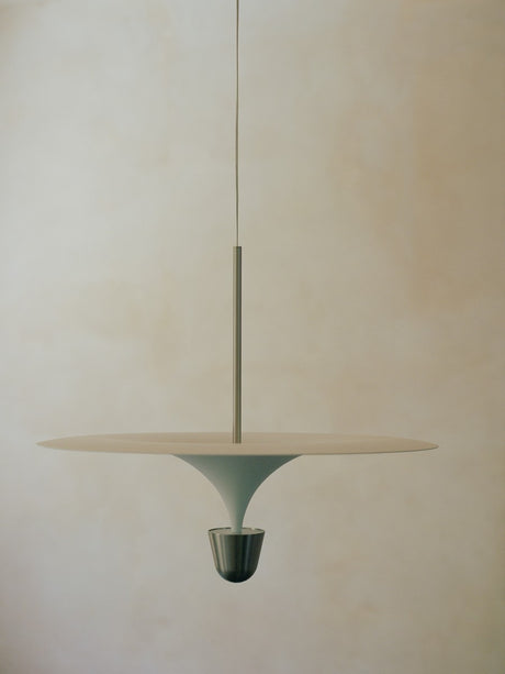 Kantarell Pendel lampe Ø60 fra New Works - Nickel - Jacobsen Plus