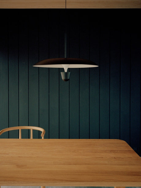 Kantarell Pendel lampe Ø55 fra New Works - Nickel - Jacobsen Plus