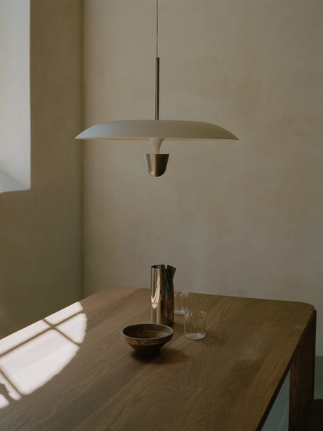 Kantarell Pendel lampe Ø55 fra New Works - Nickel - Jacobsen Plus