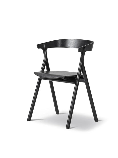 Yksi Spisebordsstol, sortlakeret eg fra Fredericia Furniture - 1 - Jacobsen Plus