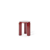New Works Atlas Stool rund, lakeret - Burgundy - Jacobsen Plus