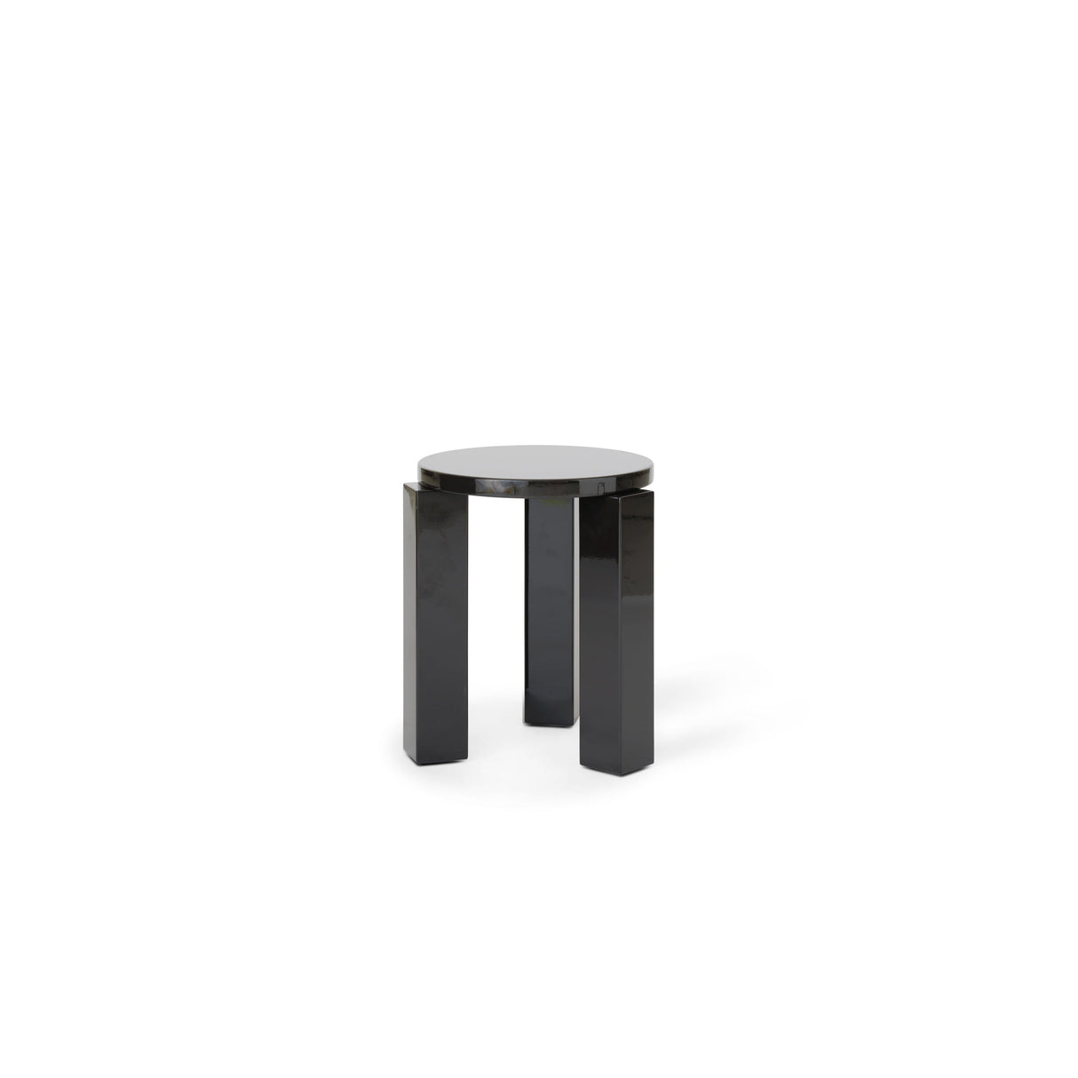 New Works Atlas Stool rund, lakeret - Espresso - Jacobsen Plus