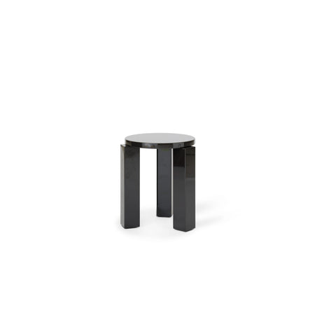 New Works Atlas Stool rund, lakeret - Espresso - Jacobsen Plus