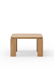 Atlas Sofabord 600x600, Natural Oak fra New Works