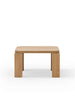Atlas Sofabord 600x600, Natural Oak fra New Works