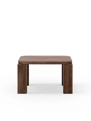 Atlas Sofabord 600x600, Smoked Oak fra New Works