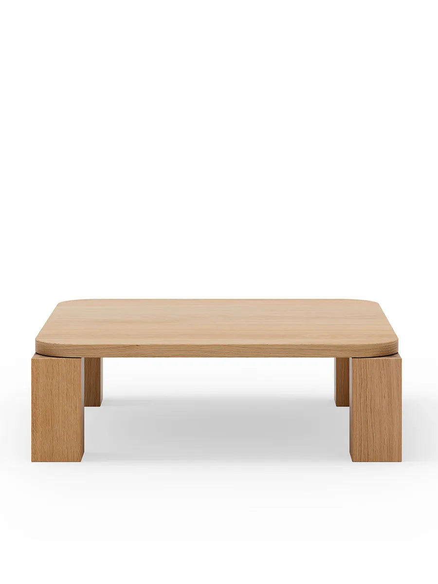 Atlas Sofabord 820x820, Natural Oak fra New Works