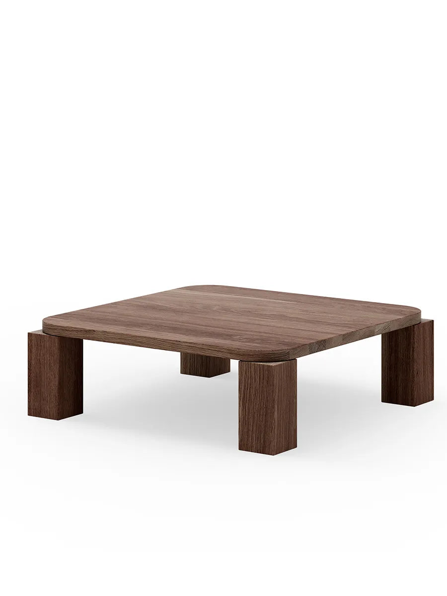 Atlas Sofabord 820x820, Smoked Oak fra New Works