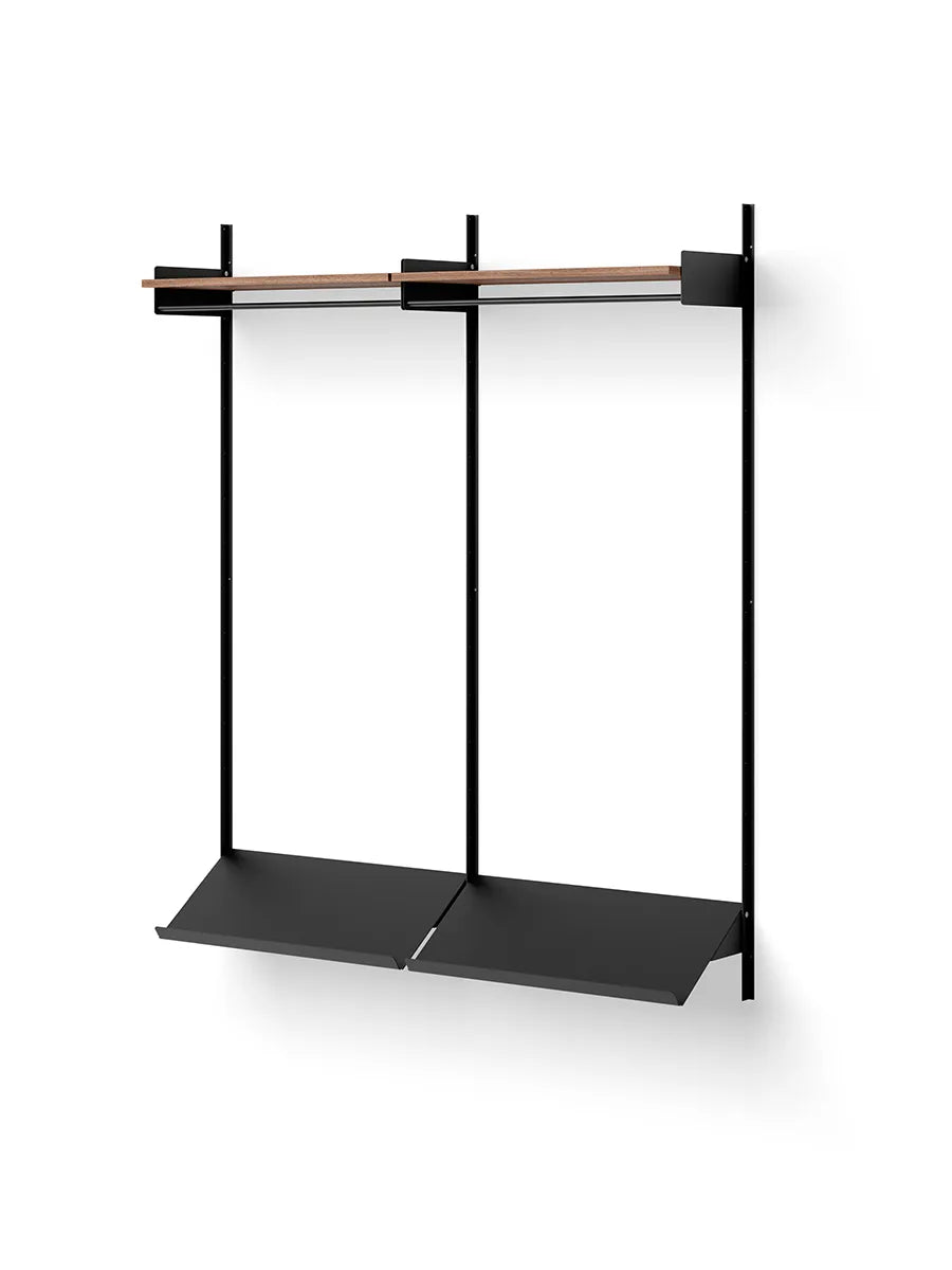Wardrobe Shelf 2 fra New Works - Valnød-sort - Jacobsen Plus