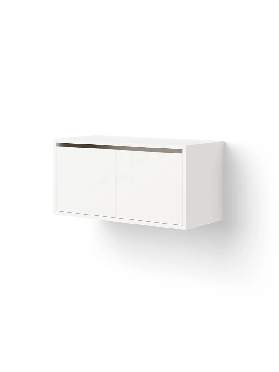 Cabinet Low w. Doors fra New Works - Hvid - Jacobsen Plus