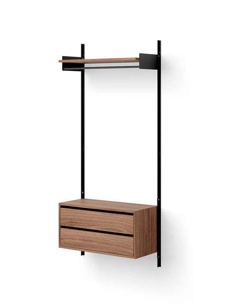 Wardrobe Shelf Cabinet w. Drawers fra New Works - Hvid-hvid - Jacobsen Plus