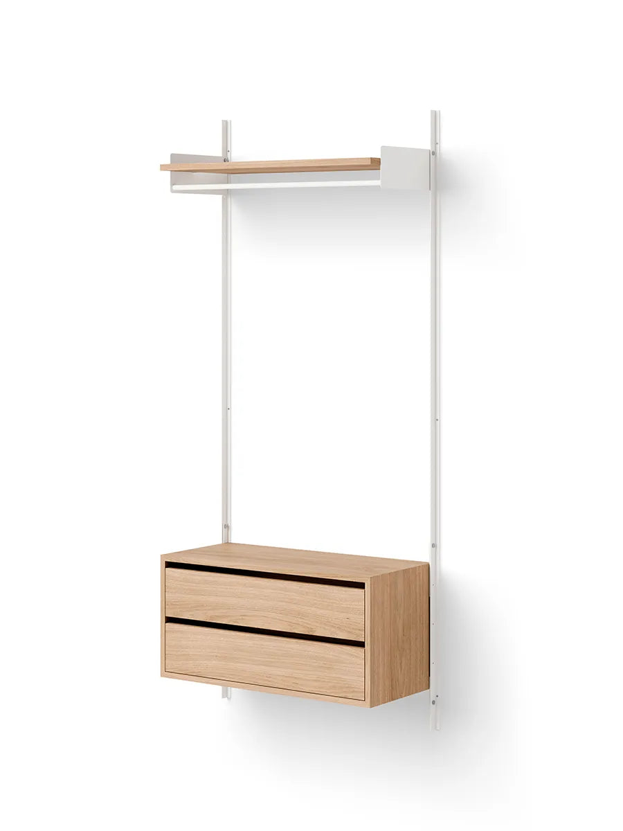 Wardrobe Shelf Cabinet w. Drawers fra New Works