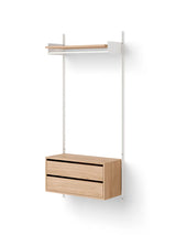 Wardrobe Shelf Cabinet w. Drawers fra New Works - Eg-hvid - Jacobsen Plus