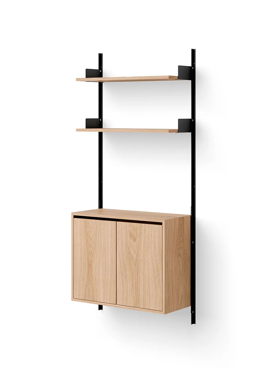 Wall Shelf Cabinet Tall w. Doors fra New Works