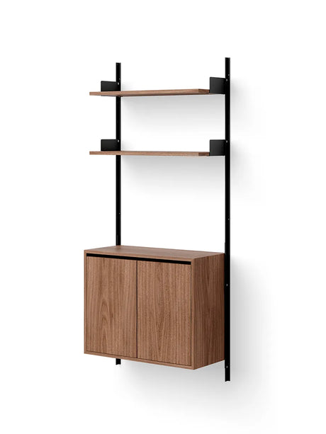 Wall Shelf Cabinet Tall w. Doors fra New Works - Hvid-hvid - Jacobsen Plus