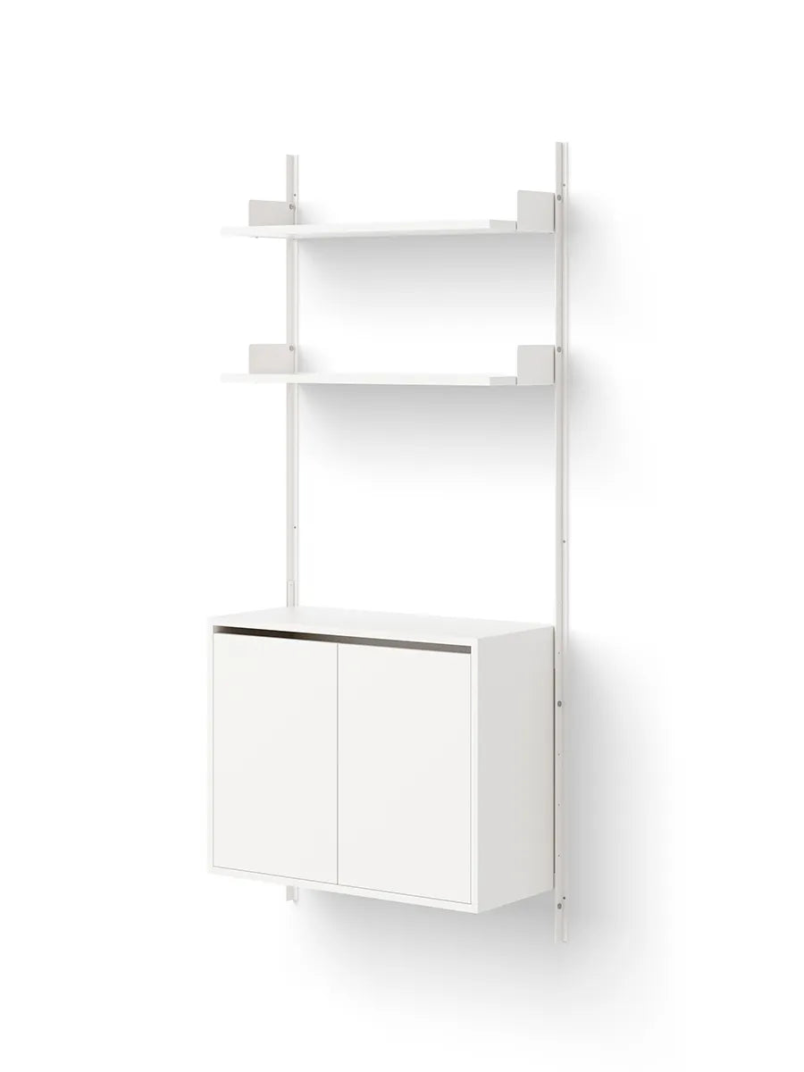 Wall Shelf Cabinet Tall w. Doors fra New Works