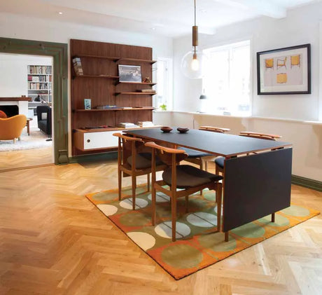 Cirkel Tæppe af Finn Juhl - L: 175 x B: 175 cm / FJ 6317-N - Natur (beige-nature) - Jacobsen Plus