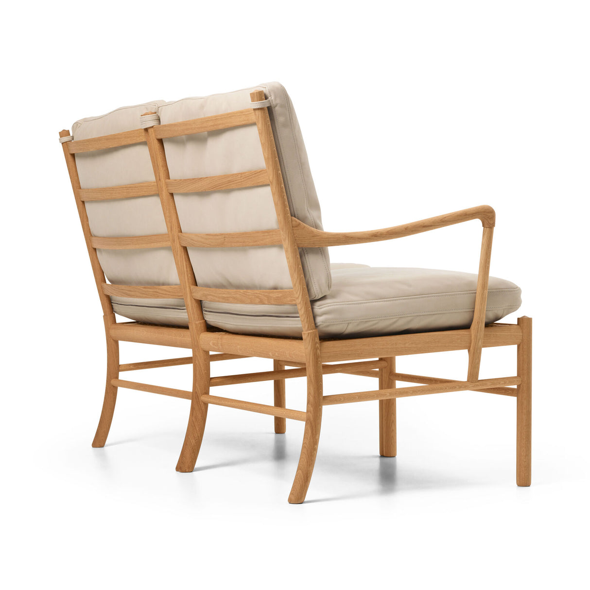 OW149-2 Colonial sofa eg olie, Terra-læder af Ole Wanscher - 6 - Jacobsen Plus
