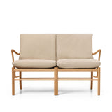 OW149-2 Colonial sofa eg olie, Terra-læder af Ole Wanscher - Terra Lime 20365 - Jacobsen Plus
