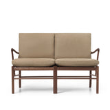 OW149-2 Colonial sofa valnød olie, Terra-læder af Ole Wanscher - Terra Marble 20366 - Jacobsen Plus