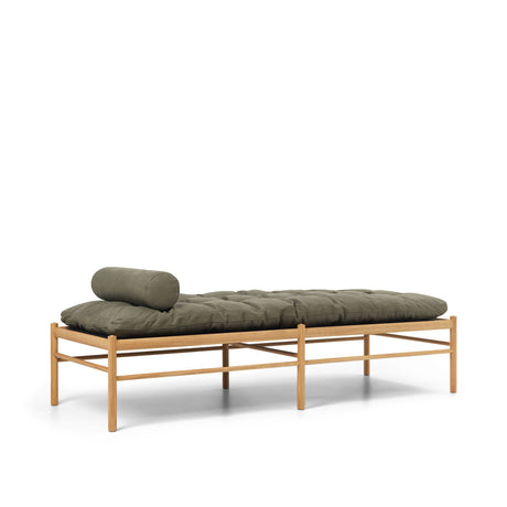 OW150 daybed eg olie, Terra-læder af Ole Wanscher - Terra Jade 20368 - Jacobsen Plus