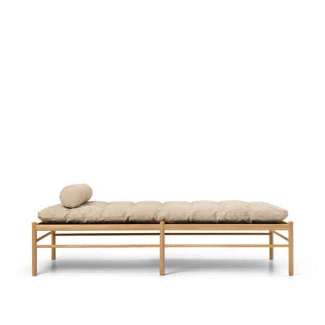 OW150 daybed eg olie, Terra-læder af Ole Wanscher - Terra Lime 20365 - Jacobsen Plus