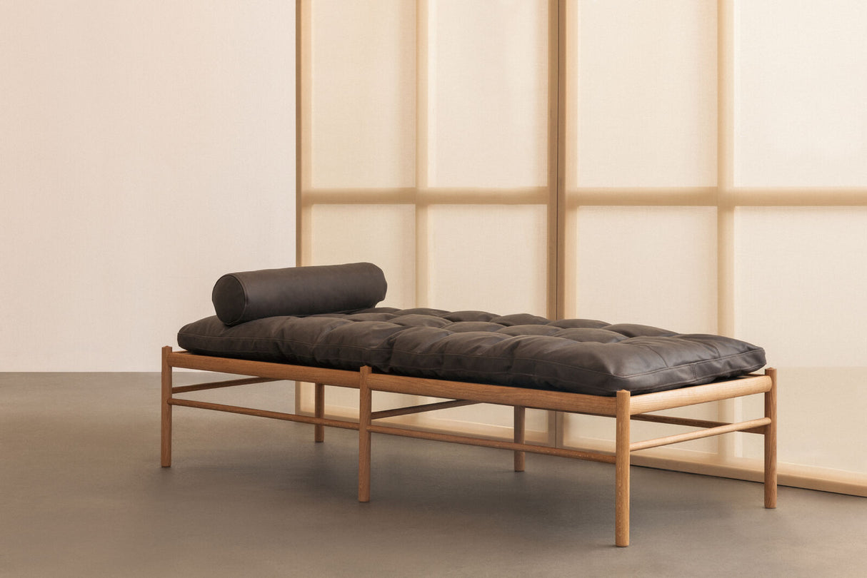 OW150 daybed eg olie, Terra-læder af Ole Wanscher - 1 - Jacobsen Plus