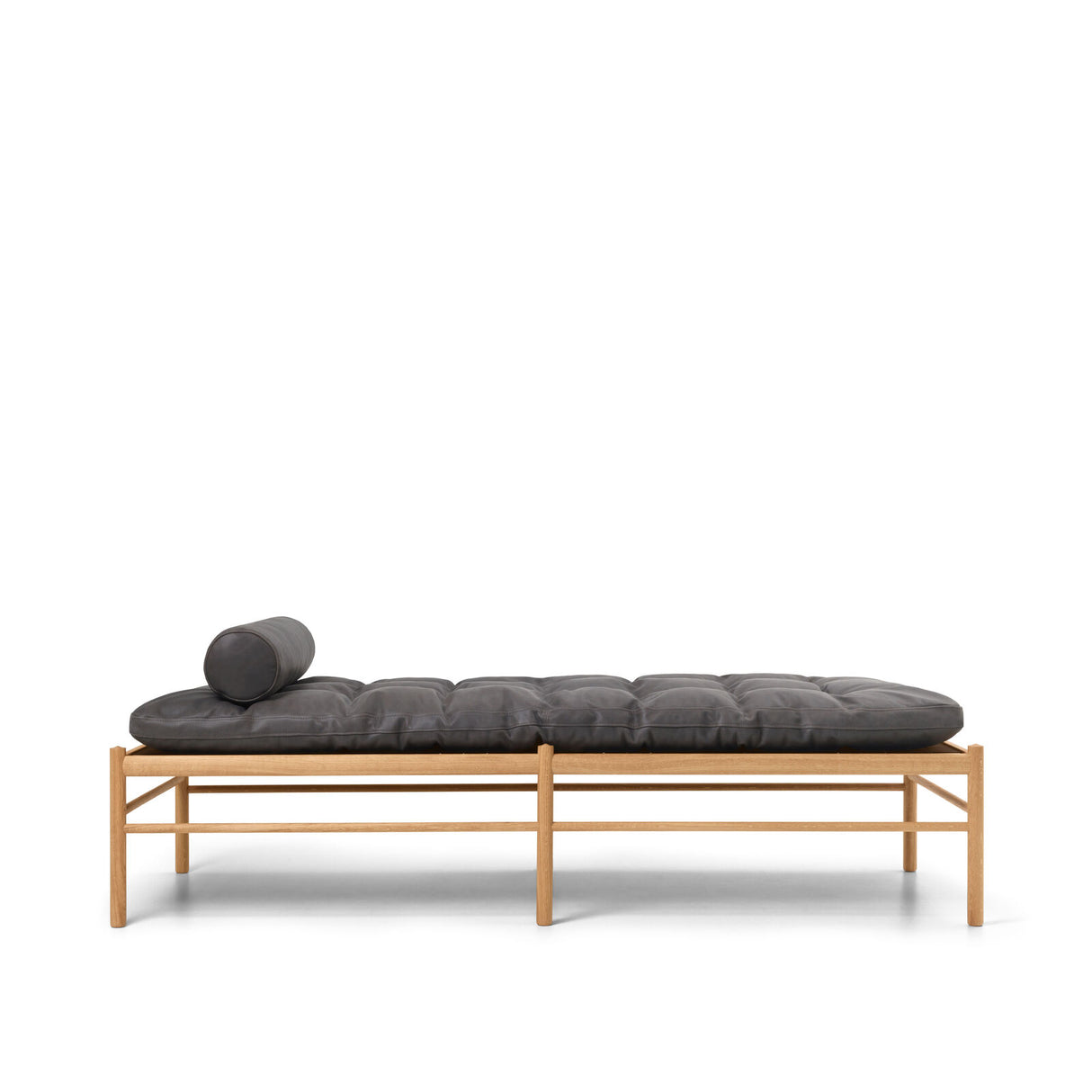 OW150 daybed eg olie, Terra-læder af Ole Wanscher - Terra Raku 20367 - Jacobsen Plus