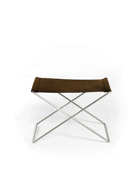 OX Stool fra OX Denmarq - Blankt / Mocca læder - Jacobsen Plus