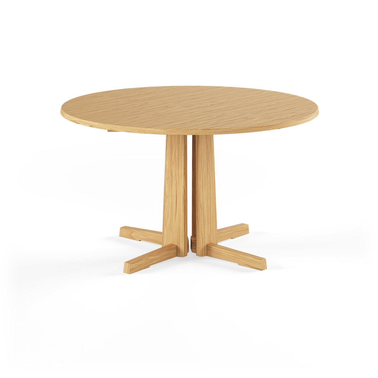 GM3182 Obelisk rundt bord m. udtræk Ø130 fra Gramrode Møbelfabrik - Eg - Jacobsen Plus