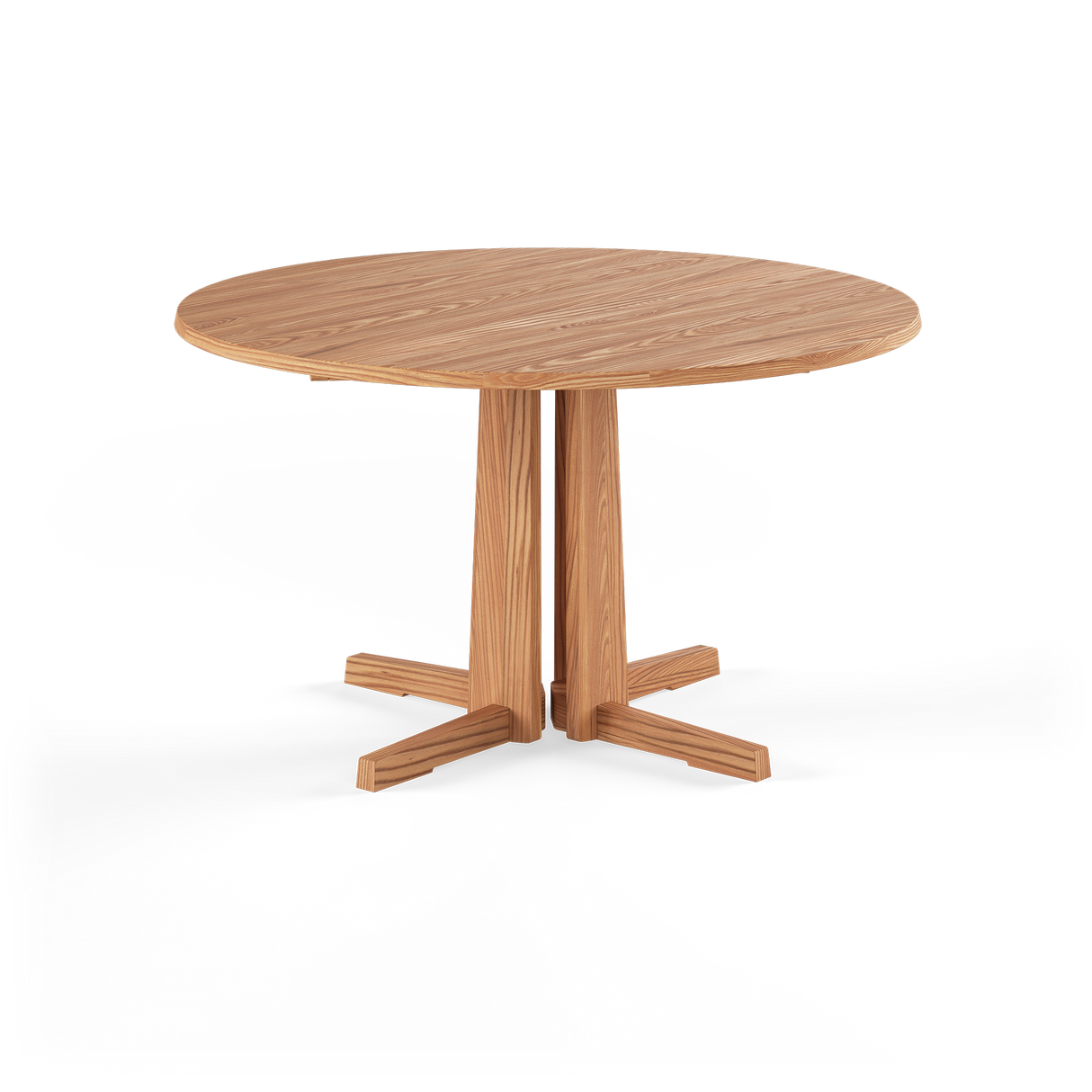 GM3182 Obelisk rundt bord m. udtræk Ø130 fra Gramrode Møbelfabrik - Elm - Jacobsen Plus