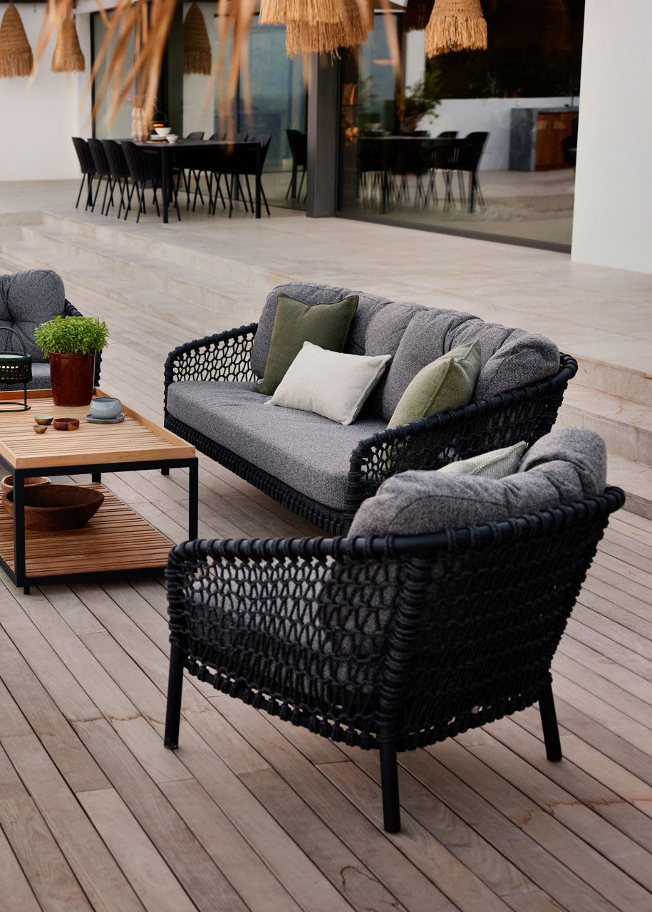 Ocean large 2-pers. sofa, soft rope fra Cane-line - 1 - Jacobsen Plus