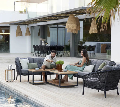 Ocean 3-pers. Sofa, soft rope fra Cane-line - 2 - Jacobsen Plus