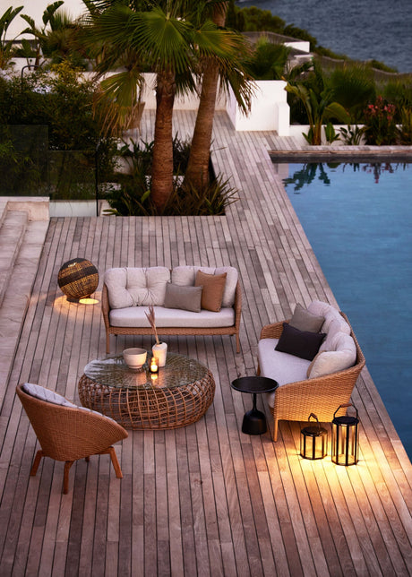 Ocean Large Loungestol, flat weave fra Cane-line - 2 - Jacobsen Plus